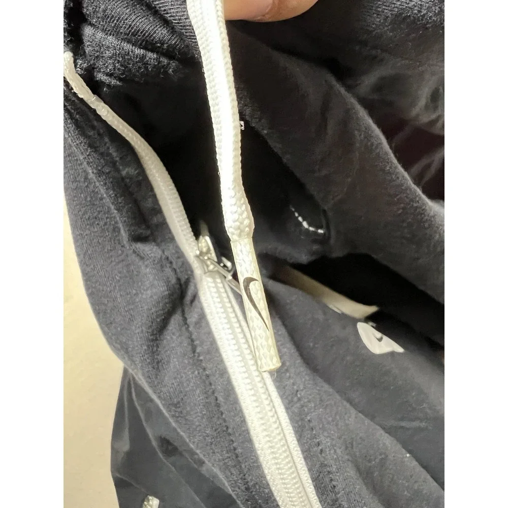 Nike The Athletic Dept Women's Full Zip Short Sleeve Hoodie Pockets Large